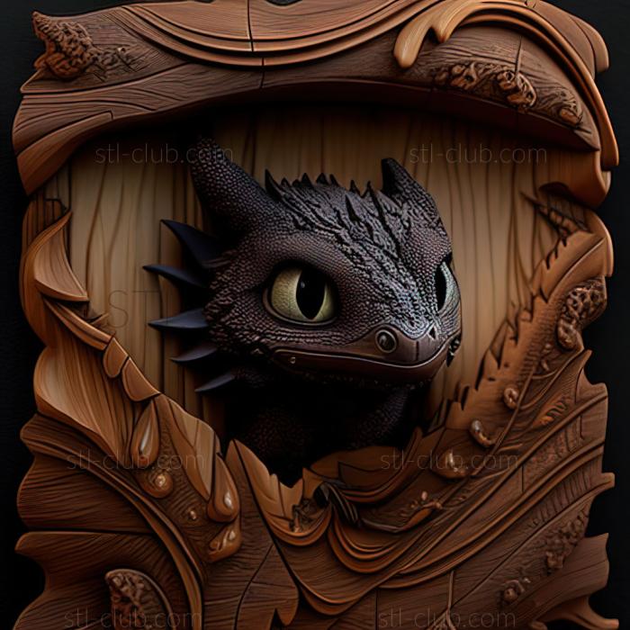 3D model st Toothless from How to Train a Dragon (STL)